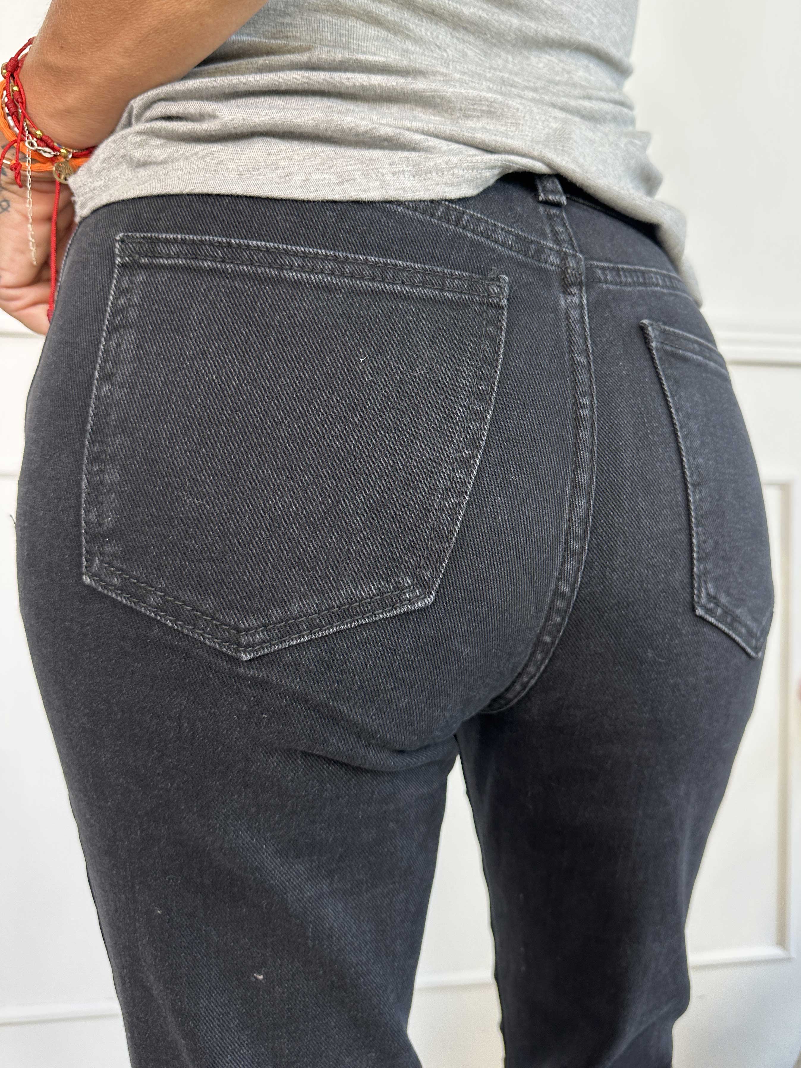 Lettie - Højtaljede moms jeans